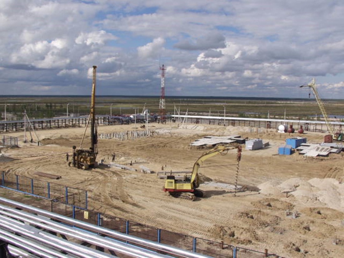 Строительство ДКС на Губкинском газовом промысле
