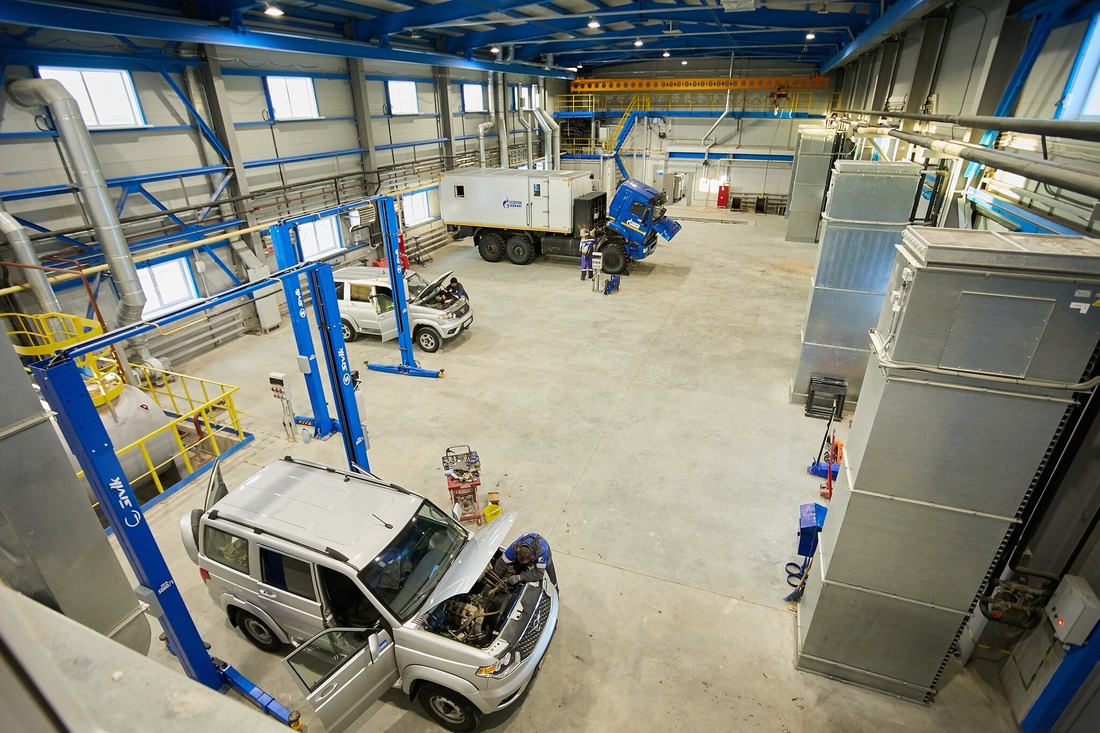 Новый производственный корпус на Чаяндинском месторождении предназначен для технического обслуживания и ремонта автотранспорта