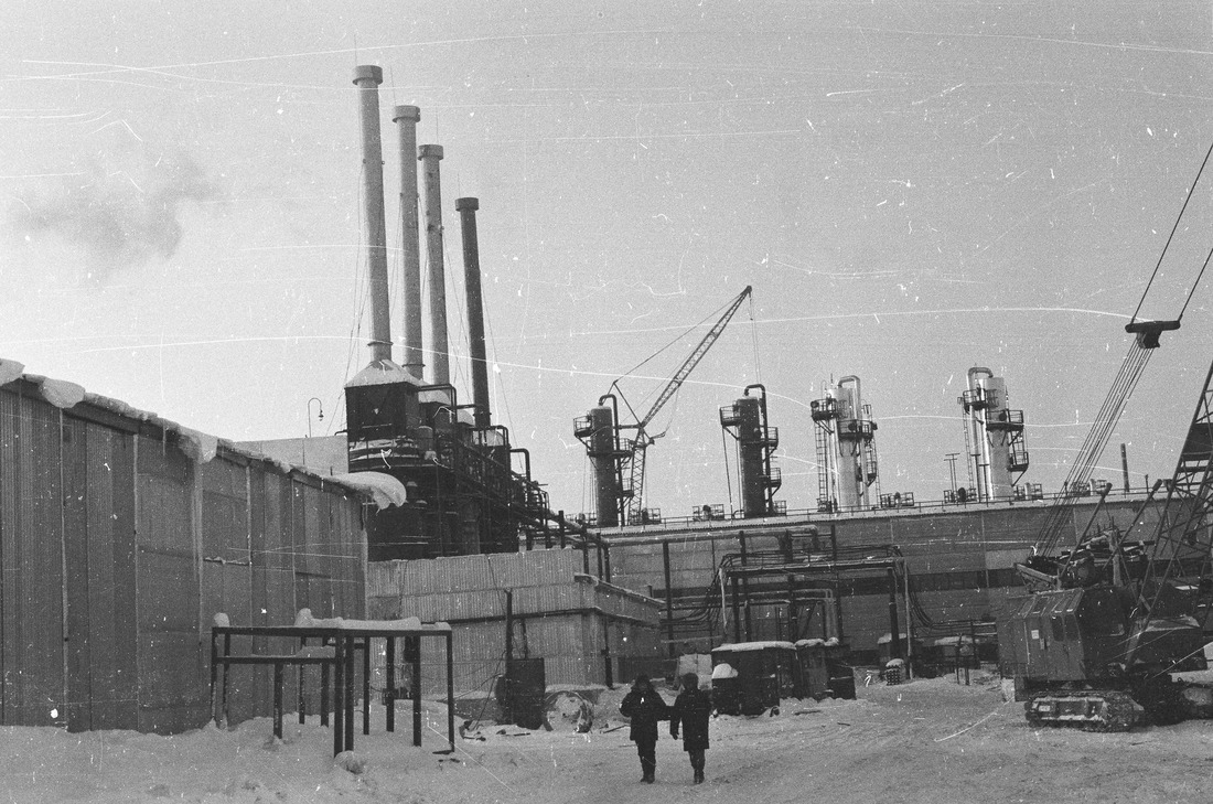 Первые производственные объекты Комсомольского газового промысла