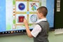 Главным инструментом новых занятий стала интерактивная панель «TeachTouch»